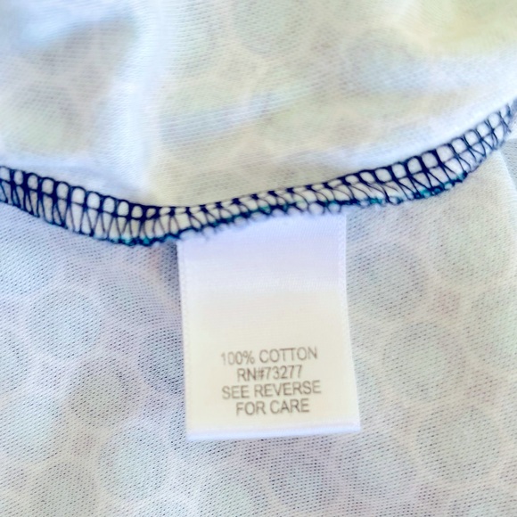 Croft & Barrow XXL Classic Long Sleeve Tee Shirt, Top, Blouse, Geometric Print - Picture 8 of 8